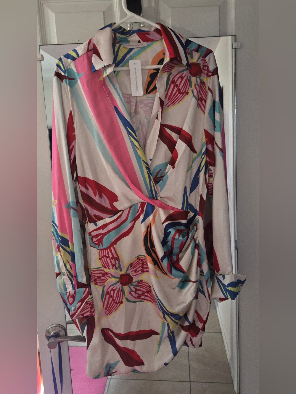 Sexy Cocktail Mini Dress - Multicolor